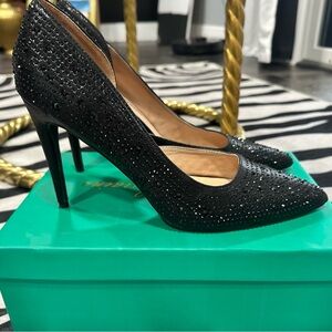 Lauren Lorraine black ruby style size 11 heels